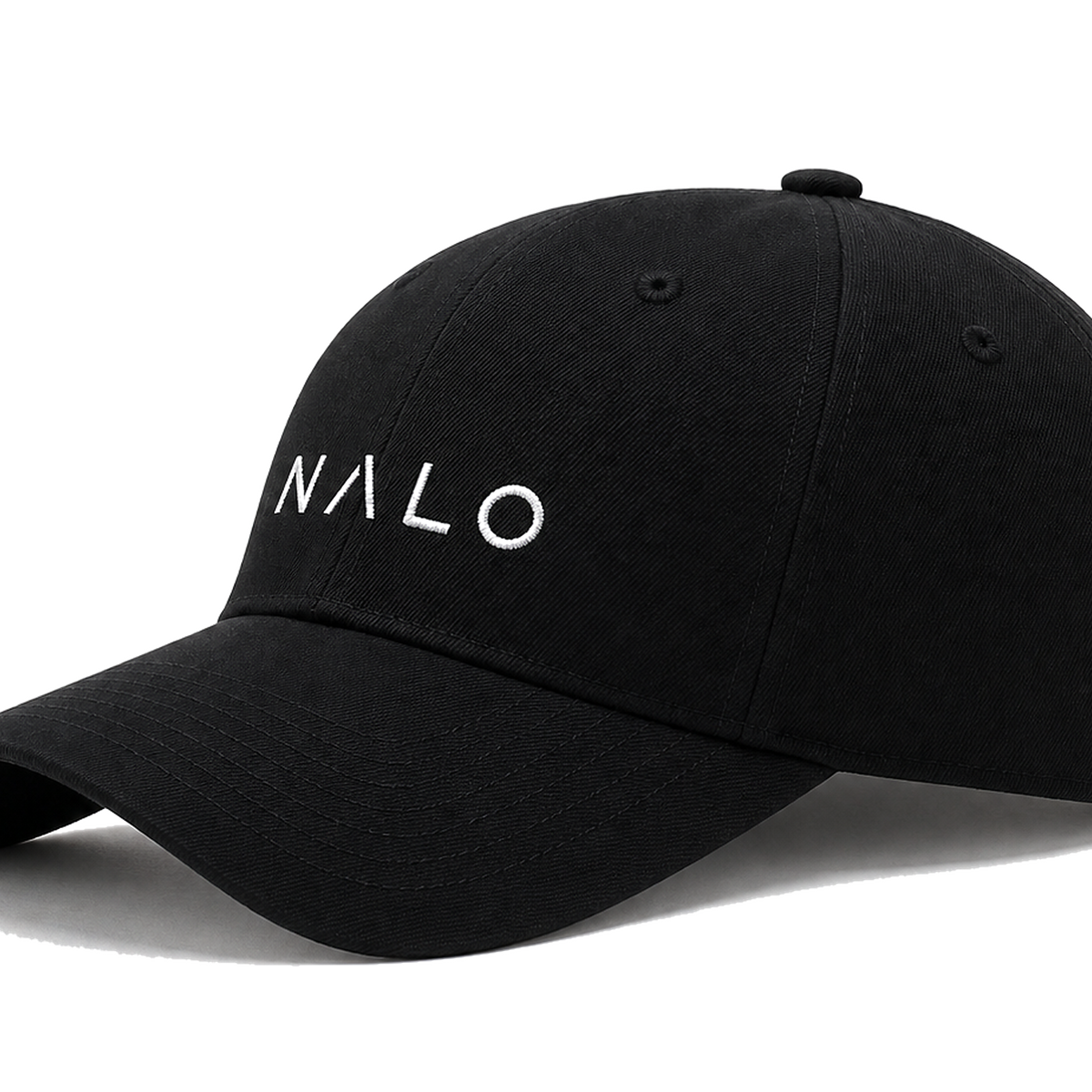 NALO Cap black front angle product view