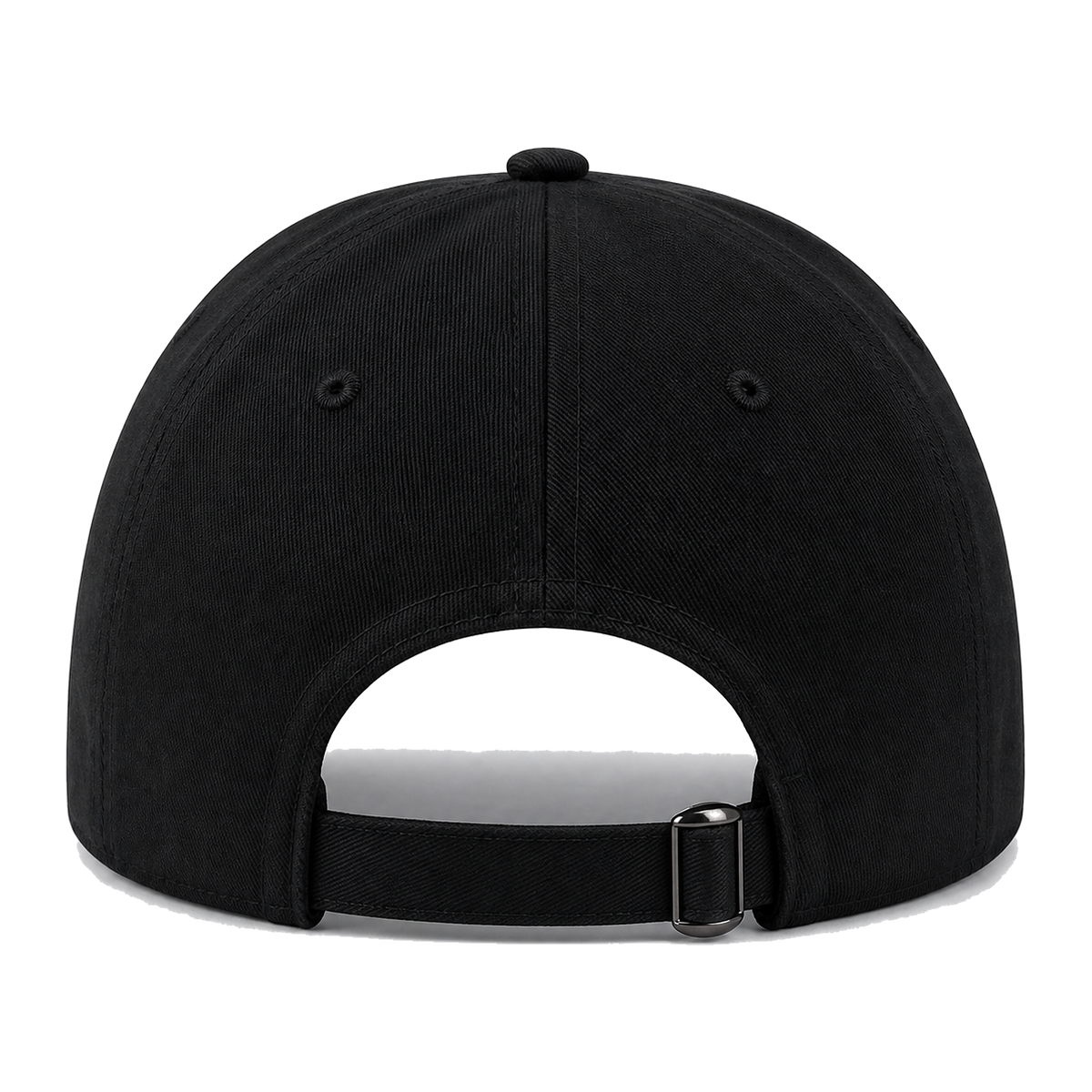 NALO Cap black back view with adjustable strap